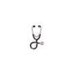 Broche geométrico simples europeu e americano para estetoscópio de médico, design criativo, pino de liga colorida, distintivo de metal prateado com esmalte