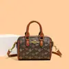 Bolso de mano pequeño de alta gama para mujer, nuevo modelo 2026, bolso tipo almohada de moda de lujo ligero, bolso estampado versátil, bolso de hombro y bandolera