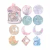 Paquete de Tarjetas Momo Serie Luz y Sombra Flotantes Hueco en Relieve Material para Diario DIY Base Decorativa 20 Hojas en 4 Diseños
