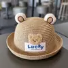 Sombrero de Bebé Niño Verano Sombrero de Paja Lindo para Niños y Niñas Protección Solar Bebé Sombrero de Pescador Sombrero Infantil Verano Estilo Delgado