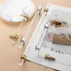 Puxador Acrílico Longo para Porta de Armário Moderno Minimalista Armário Dourado Cristal Transparente Gaveta Guarda-Roupa Puxador de Porta Luxo Leve
