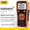 Multímetro Victory Multímetro Digital de Alta Precisão Capacitor de Medidor Universal com Campainha VC890C VC890D