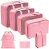Set de Bolsas de Almacenamiento para Viaje, Set de 11 Piezas para Viajes de Negocios, Bolsas de Almacenamiento con Cordón para Ropa, Bolsas de Almacenamiento Plegables de Malla para Maquillaje y Artículos de Tocador