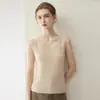 Zhenrong~Suave y pegajoso, no rasposo, Kangsaaini Suéter de Punto 100% Cachemira para Mujer, Chaleco Interior, Chaleco Base de Suéter con Cuello en U