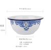 Plato de cuenco de esmalte antiguo nostálgico taza de porcelana alta cuenco de flor de hielo para arroz restaurante de olla caliente vajilla cadena malatang