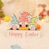 Nuevos artículos decorativos de Pascua transfronterizos: adornos de madera con letras gruesas, adornos de zanahoria y conejo de dibujos animados, disponibles en stock.