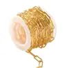 Corrente de Elo Papelaria 5*15mm Corrente Cruzada Rolo 3,1m Corrente para Joias Artesanais DIY Corrente para Colar Pulseira Acessórios Semi-Acabados