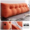 Almohada de tatami anticolisión gruesa y suave para la cabecera de la cama, respaldo triangular grande, extraíble y lavable, cojín para la cabeza de cama doble que no se pliega.