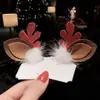 Pasador de Navidad diadema festiva pasador de asta de ciervo accesorios para el cabello de mujer para disfraz de Navidad