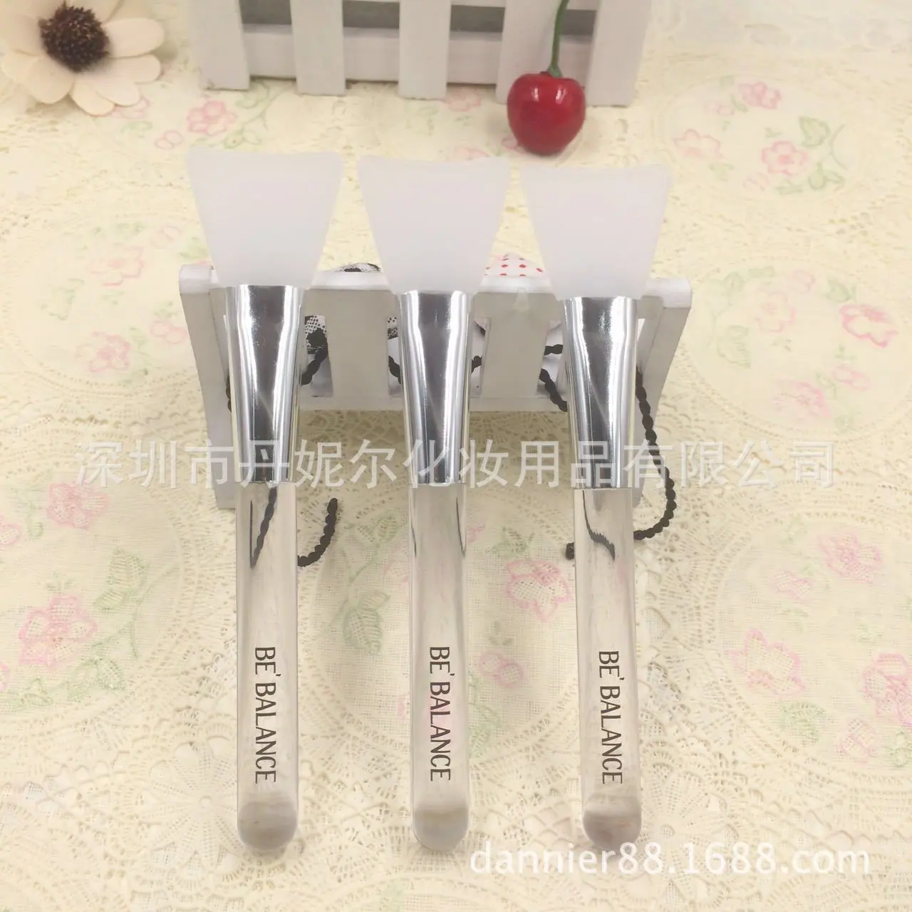 透明硅胶化妆刷透明柄4