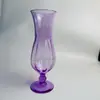 Fornecedor da Fábrica Novo Modelo 2025 de Taça de Plástico Soprada à Mão com Pétalas de Tulipa Criativas, Taça de Vinho Tinto de Barriga Grande Resistente a Altas Temperaturas
