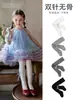 Medias para Bebé Primavera Nuevo Estilo Niñas Moño Rayas Algodón Peinado Leggings para Niños Venta al por Mayor