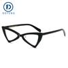 Dejiao 17012 Gafas de sol de moda para mujer para fotografía callejera europea y americana, gafas de sol triangulares de moda retro, comercio exterior para mujer