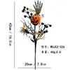 Halloween Calabaza Negra Horrorosa Esquejes de Calabaza Ramo Decoraciones de Halloween Decoraciones para Fiesta de Halloween Esquejes de Halloween