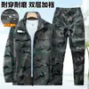 Roupas de Trabalho para Primavera e Outono Resistentes ao Desgaste Resistentes à Sujeira Vestuário de Ferramentas Proteção do Trabalho Roupa para Exterior Impermeável Anti-incrustante Roupa Elástica para Soldador