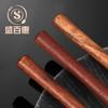 Juego de Cuchillo, Tenedor y Cuchara de Acero Inoxidable 304, Cubiertos de Cuchillo y Tenedor para Filete, Cuchara de Postre, Tenedor con Mango de Madera Maciza, Caja de Regalo, Estilo Occidental