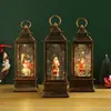 Decorações de Natal Transfronteiriças, Adereços de Layout de Atmosfera, Luzes Noturnas de Neve para Desktop, Enfeites Criativos para Árvore de Natal, Presentes