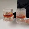 Vaso de Whisky con Diseño Único, Vaso de Licor Extranjero de Moda, Vaso Giratorio Popular, Vaso para Agua, Vaso de Vidrio, Vaso para Cerveza, Vaso para Beber