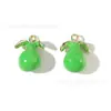 Accesorios de Joyería con Goteo de Aceite Estéreo de Frutas DIY Colgante de Fresa Pendientes Cadena de Teléfono Móvil Llavero Colgante Materiales Hechos a Mano