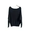 Blusa de Punto de Lana Casual para la Tarde con Diseño de Nicho ~ Top a Juego Holgado y Cómodo para Mujer