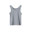[Oufan] Chaleco de Tirantes de Algodón con Hilo Cómodo sin Mangas para Mujer Verano 2025 Ropa Exterior Deportiva Camiseta I 2833