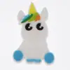 Boneca Plana de Desenho Animado de Unicórnio Acessórios de Joias para Grampo de Cabelo DIY Decoração de Capa de Celular Conjunto de Filme de PVC