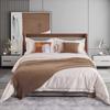 Sala de exposiciones sala modelo mobiliario a juego ropa de cama lujo suave estilo italiano Hong Kong simple ropa de cama suave juego de seis piezas Mayoreo