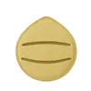 Esponja de Polvo Color Durazno Humedecida en Agua, Cojín de Aire Grande Tipo Malvavisco, Suave y No Consumidora de Polvo, Esponja de Maquillaje Triangular de Gota de Agua para Uso Húmedo y Seco