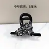 Novo Presilha de Garra de Flor de Cristal de Alta Qualidade Estilo Coreano, Camélia Tridimensional Exquisita, Acessório de Cabelo Estilo Luxo Leve