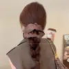 Scrunchie de Renda Estilo Coreano para Mulheres 2026 Novo Estilo Elástico de Cabelo Estilo Preguiçoso Corda de Cabelo Grande Acessório para Coque Flor de Cabelo