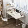Mesa de Escritório Simples Casa Estudante Escrita Quarto Mesa de Computador Mesa Simples Mesa de Estudo Mesa Integrada com Estante Combinação de Mesa