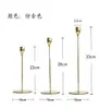Suporte de Velas de Ferro Forjado Estilo Europeu para Mesa de Centro Single Head Criativo Romântico Galvanizado Dourado para Casamento Ornamento de Suporte de Velas Novo Produto