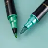 Exclusivo Transfronterizo El Más Vendido de Amazon Marcador Metálico de Dos Colores Doble Punta Marcador Metálico Pluma Metálica