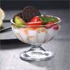 Em estoque atacado copo de sorvete de vidro Copo de sorvete criativo tigela de salada doméstica transparente Copo de sorvete para milk-shake