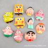 Accesorios Accesorios de Dibujos Animados Resina Brillante Grande Funda para Teléfono Crema Pegamento Muñeca Creativo Imán para Refrigerador Parche DIY