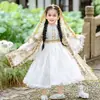 Estilo Exótico Meninos e Meninas Outono Novo Estilo Étnico Ocidental Xinjiang Traje Antigo Crianças Dia Nacional Fantasias de Performance para Bebês
