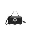 Bolso de mano informal de moda, novedad de verano 2024, bonito y sencillo bolso de hombro para desplazamientos, pequeño y fresco bolso cruzado cuadrado pequeño.