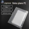 Bolso plano em estoque transparente PE bolso plano universal boca plana embalagem saco ambientalmente amigável saco PE boca plana saco PE fabricante Guangdong