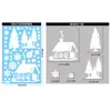 Decoración Navideña Atmósfera Invernal Bastón de Caramelo Papá Noel Pegatina de Vidrio Copo de Nieve Muñeco de Nieve Adhesivo Estático Venta al por Mayor