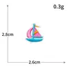 Serie de Barcos de Vela Bordado por Computadora Pegatinas de Tela Bordadas Comercio Exterior Transfronterizo Ropa Pegatinas Decorativas Parche para Agujeros DIY
