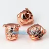 Accesorios para Pulseras de Joyería DIY Cuentas Sueltas Chapado en Cobre Puro Micro-Setting Bulldog Bulldog con Cuentas para Pulsera