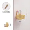 Gancho de Madera de Haya Gatito Oso Nube Gancho sin Clavos Cachorro Lindo Creativo Tirador de Armario