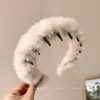 Diadema Ondulada Marrón para Mujer, Uso Diario, Antideslizante, con Dientes, para Lavarse la Cara, Accesorio para el Cabello