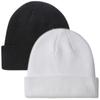 Gorra Unisex sin Visera, Gorro de Invierno, Cálido de Punto, Moda Corta sin Visera, Gorro de Punto con Dobladillo Plegado, Gorro de Pescador Informal