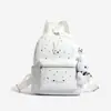 2026 Nuevo Estilo Coreano Estampado de Estrellas Conejito de Dibujos Animados Mochila Linda Mochila Escolar para Estudiantes Gran Capacidad Versátil Mochila para Mujer