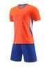 Directo de fábrica lote 2023 nuevo hengleda cuello en V patrón horizontal traje de fútbol para niños y niños estampado transpirable traje de entrenamiento
