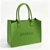 Bolso tote de fieltro personalizado para mujer, gran capacidad, adecuado para ir al trabajo, diseño simple y versátil, con múltiples bolsillos, se puede personalizar con un logo