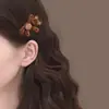 Lindo pasador de conejo flocado para mujer 2026 Nuevo clip lateral de alta gama para flequillo Clip de pico de pato para frente para cabello suelto