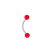 Venta caliente transfronteriza acero inoxidable mate bola de goma varilla dobladora de cejas y uñas anillo multiusos joyería para piercing venta al por mayor de fábrica