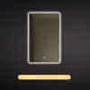 Espejo de Baño Cuadrado de Aluminio Vertical con Sensor Antivaho y Luz, Sensor Inteligente Tmall Genie